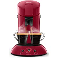 Philips Cafetera Senseo New Original- Elección de crema Plus- grosor de café- color negro rojo oscuro